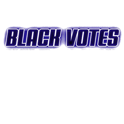 A Sign That Says Black Votes Help Black Businesses On A White Background Sticker