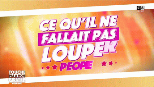 A Sign That Says Ce Qu ' Il Ne Fallait Pas Louper People On It GIF