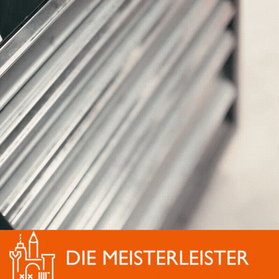 A Sign That Says Die Meisterleister With A Picture Of A Castle On It GIF