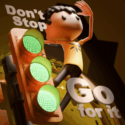 A Sign That Says Do N't Stop On It GIF