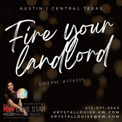 A Sign That Says Fire Your Landlord With A Woman On It GIF