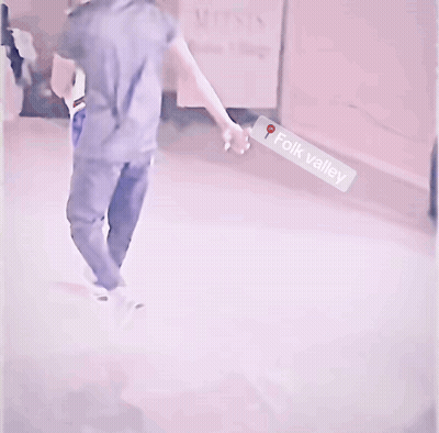 A Sign That Says Folk Valley On It GIF