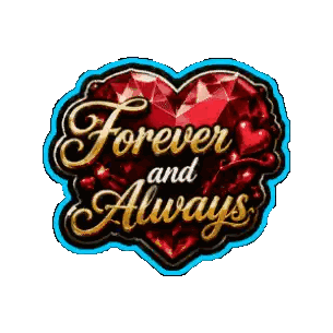 A Sign That Says Forever And Always With A Heart Sticker