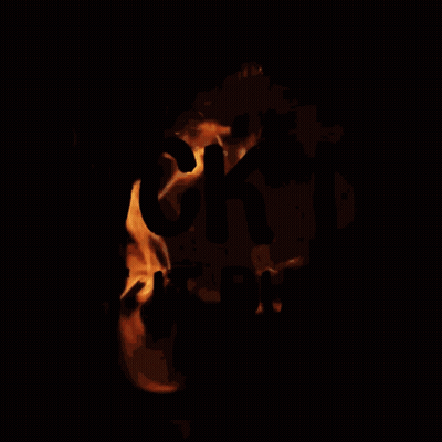 a sign that says fuck it let it burn