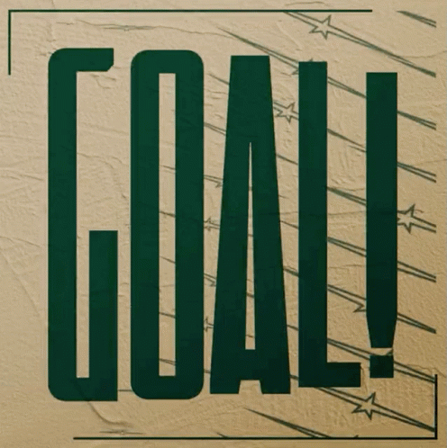 A Sign That Says Goal On It In Red GIF