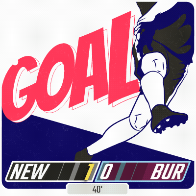 A Sign That Says Goal On It With A Score Of 10 To 0 GIF