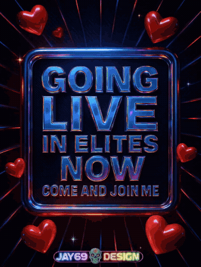 A Sign That Says Going Live In Elites Now Come And Join Me GIF