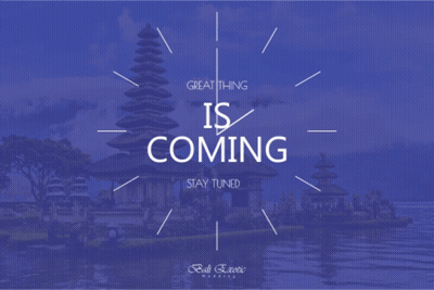 A Sign That Says Great Thing Is Coming GIF