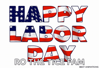 A Sign That Says Happy Labor Day On It GIF