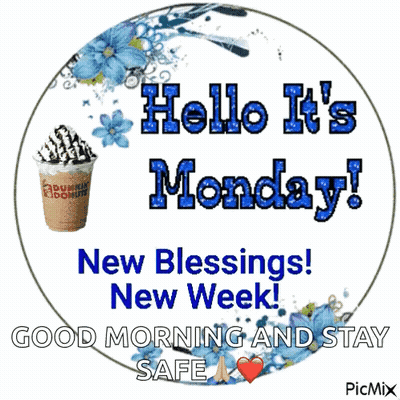 A Sign That Says Hello It 'S Monday GIF