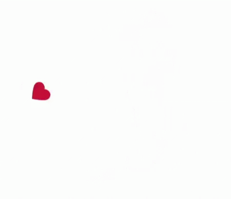 A Sign That Says I Heart You With Hearts Around It GIF