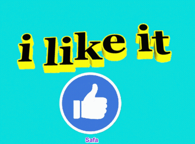 A Sign That Says I Like It With A Thumbs Up GIF