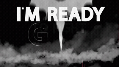 A Sign That Says I 'M Ready With A Tornado Coming Out Of The Sky GIF