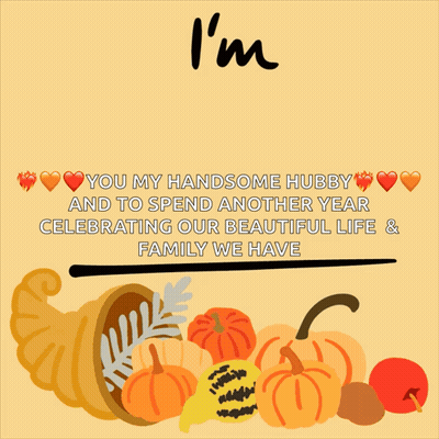 A Sign That Says I 'M Thankful For You My Handsome Hubby GIF