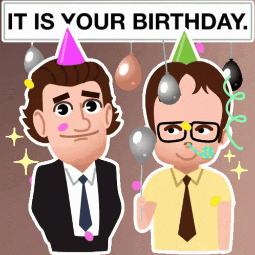 A Sign That Says It Is Your Birthday GIF