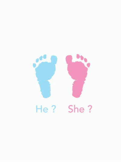 A Sign That Says It 'S A Boy With A Pair Of Baby Shoes On It GIF