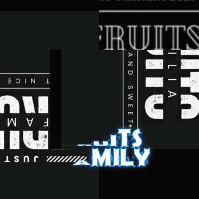 A Sign That Says It 'S Mily With A Bowl Of Fruit On It GIF