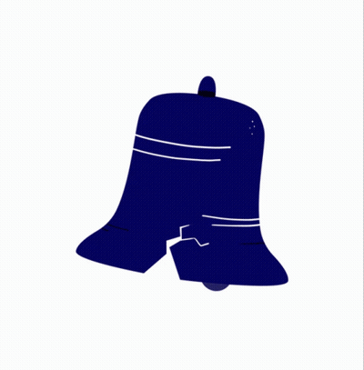 A Sign That Says Let Freedom Ring With A Bell GIF