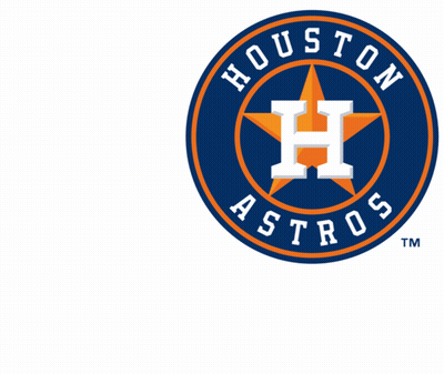 A Sign That Says Let 'S Go Astros With A Houston Astros Logo GIF