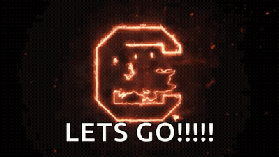 A Sign That Says Let 'S Go With A Tiger On It GIF