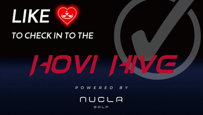 A Sign That Says Like To Check In To The Powered By Nucla Golf GIF