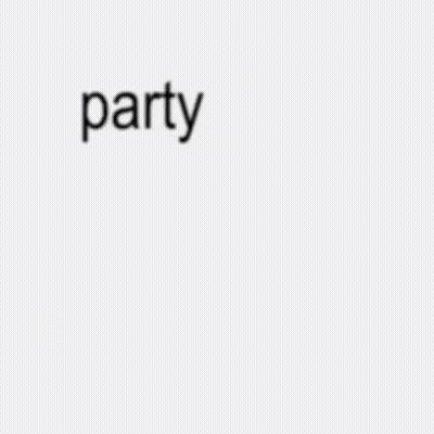 A Sign That Says Party On You On Party You GIF