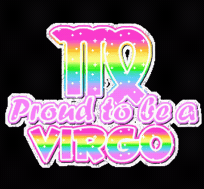 A Sign That Says Proud To Be A Virgo On It GIF
