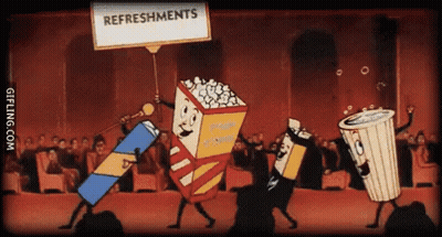 A Sign That Says Refreshments On It GIF