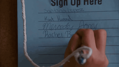 A Sign That Says " Sign Up Here " On It GIF