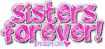 A Sign That Says Sisters Forever With A Heart On It Sticker