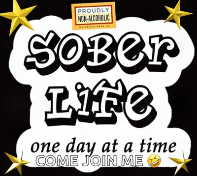 A Sign That Says Sober Life On It GIF
