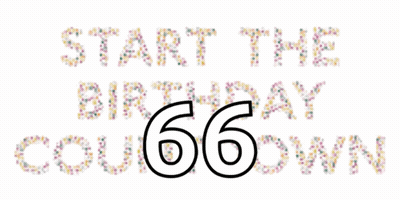 A Sign That Says Start The Birthday Countdown 66 GIF