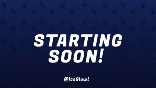 A Sign That Says Starting Soon On It GIF