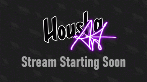 A Sign That Says Stream Starting Soon In Purple GIF