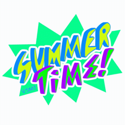 A Sign That Says Summer Time On It GIF