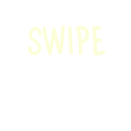 A Sign That Says " Swipe Up For More " On A White Background Sticker