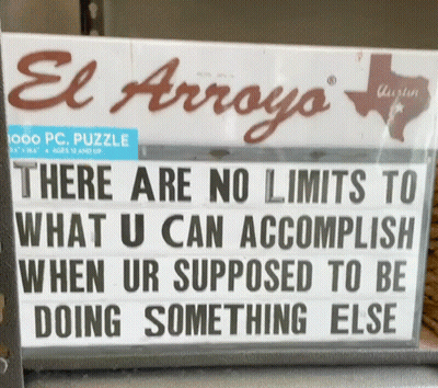 A Sign That Says " There Are No Limits To What U Can Accomplish " GIF