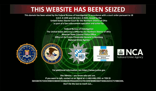 A Sign That Says " This Website Has Been Seized " GIF