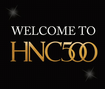 A Sign That Says Welcome To Hnc500 On It GIF