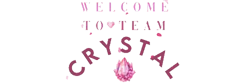 A Sign That Says " Welcome To Team Crystal " Sticker