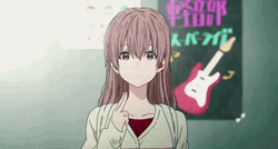 A Silent Voice Shouko Nishimiya Hand Sign GIF