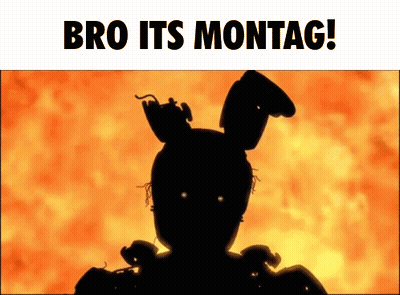 A Silhouette Of A Bunny With The Words Bro Its Montag GIF