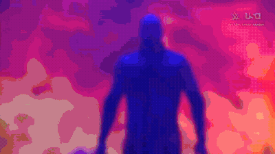A Silhouette Of A Man Stands In Front Of A Colorful Background That Says W U.s.t. GIF