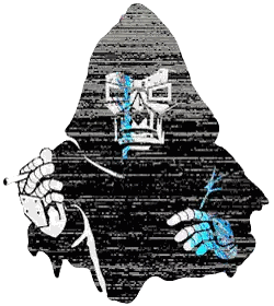 A Silhouette Of A Man With A Hood Holding A Cigarette Sticker