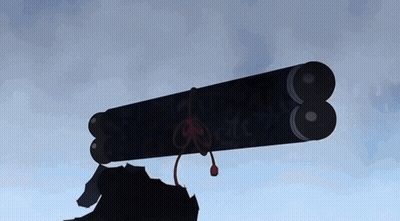 A Silhouette Of A Person Holding A Sign That Has The Number 8 On It GIF