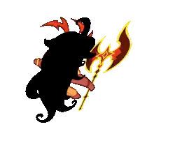 A Silhouette Of A Person Holding An Axe And A Torch Sticker