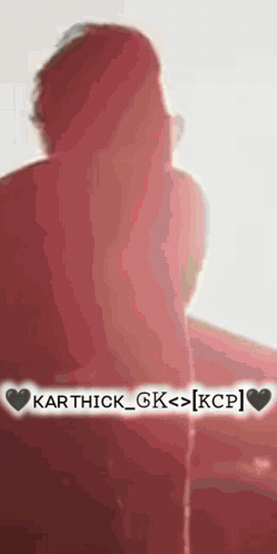 A Silhouette Of A Person In A Red Shirt With The Words Kartick Gk < > Kcp GIF