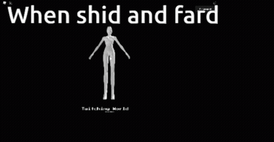 A Silhouette Of A Person With The Words " When Shid And Fard " Written Above It GIF