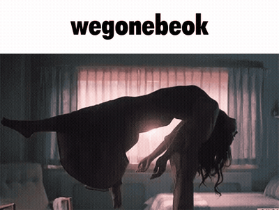 A Silhouette Of A Woman Being Exorcised With The Words Wegonebook Below Her GIF