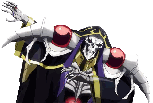 A Skeleton With Horns And A Purple Robe Sticker